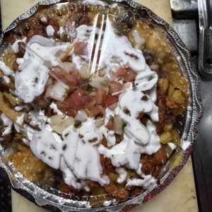 Nachos wit steak and chicken